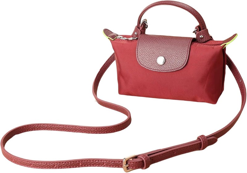 KOMHPS Purse Straps Replacement, Leather Handbag Crossbody Shoulder Strap Kit Adjustable for Mini Longcamp Tote Bag Women - Image 4
